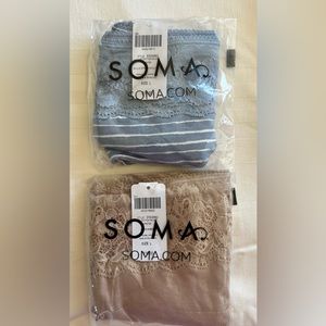 SOMA Cotton / Lace Vanishing Edge Hipster size Large